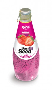 290ml Basil Seed with Strawberry
